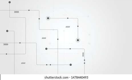 Abstract geometric connect lines and dots.Simple technology graphic background.Illustration Vector design Network and Connection concept.