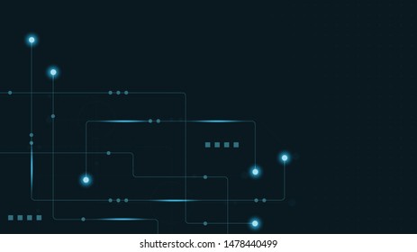 Abstract geometric connect lines and dots.Simple technology graphic background.Illustration Vector design Network and Connection concept.