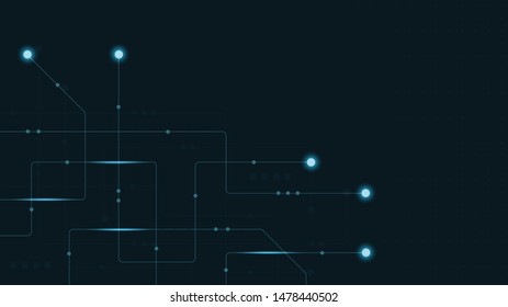 Abstract geometric connect lines and dots.Simple technology graphic background.Illustration Vector design Network and Connection concept.