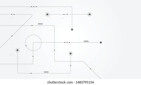 Abstract geometric connect lines and dots.Simple technology graphic background.Illustration Vector design Network and Connection concept.