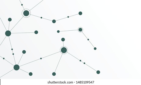 Abstract geometric connect lines and dots.Simple technology graphic background.Illustration Vector design Network and Connection concept.