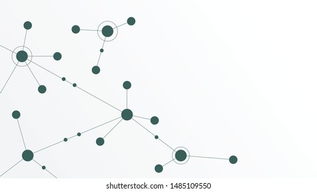 Abstract geometric connect lines and dots.Simple technology graphic background.Illustration Vector design Network and Connection concept.