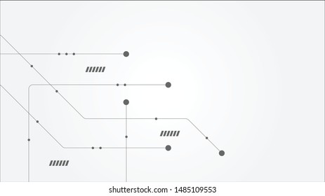 Abstract geometric connect lines and dots.Simple technology graphic background.Illustration Vector design Network and Connection concept.