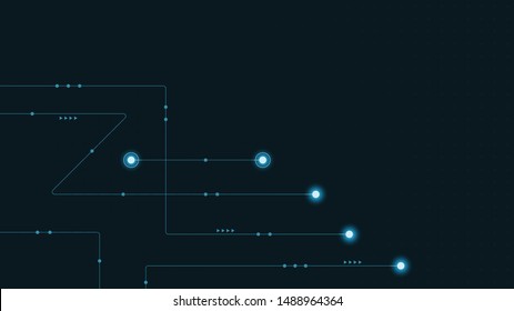Abstract geometric connect lines and dots.Simple technology graphic background.Illustration Vector design Network and Connection concept.