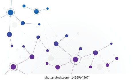 Abstract geometric connect lines and dots.Simple technology graphic background.Illustration Vector design Network and Connection concept.