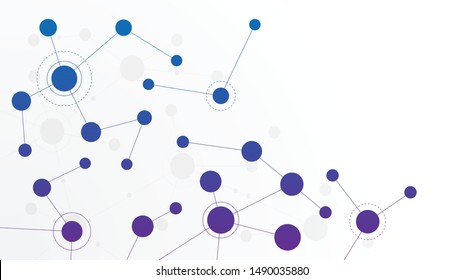 Abstract geometric connect lines and dots.Simple technology graphic background.Illustration Vector design Network and Connection concept.