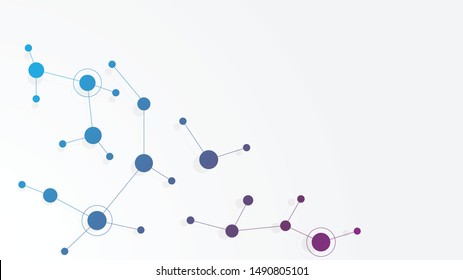 Abstract geometric connect lines and dots.Simple technology graphic background.Illustration Vector design Network and Connection concept.