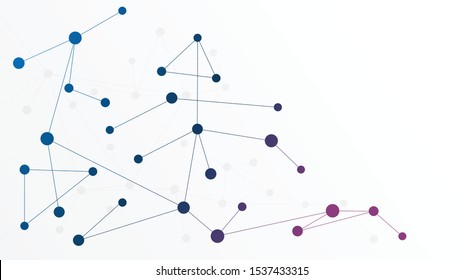 Abstract geometric connect lines and dots.Simple technology graphic background.Illustration Vector design Network and Connection concept.