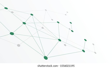 Abstract geometric connect lines and dots.Simple technology graphic background.Illustration Vector design Network and Connection concept.