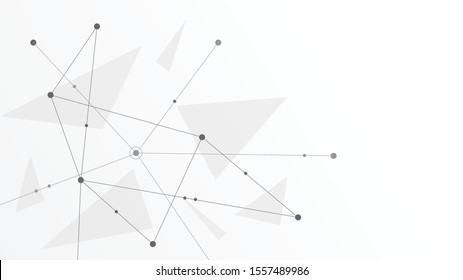 Abstract geometric connect lines and dots.Simple technology graphic background.Illustration Vector design Network  concept.