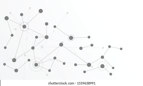 Abstract geometric connect lines and dots.Simple technology graphic background.Illustration Vector design Network  concept.
