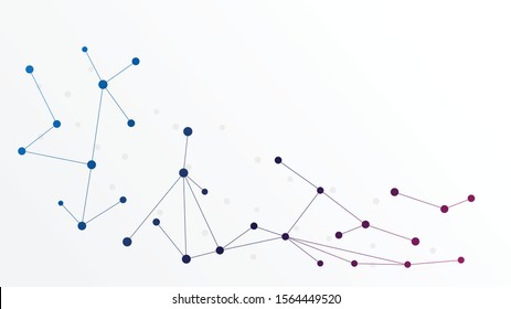 Abstract geometric connect lines and dots.Simple technology graphic background.Illustration Vector design Network and Connection concept.