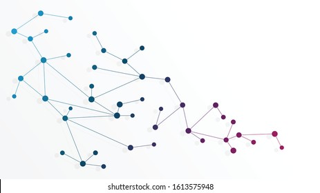 
Abstract geometric connect lines and dots.Simple technology graphic background.Illustration Vector design Network and Connection concept.