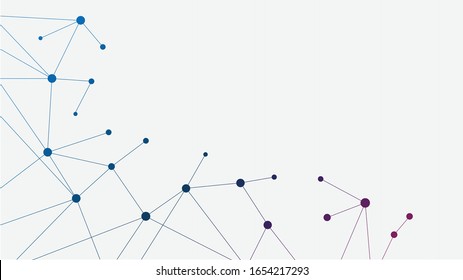 Abstract geometric connect lines and dots.Simple technology graphic background.Illustration Vector design Network and Connection concept.
