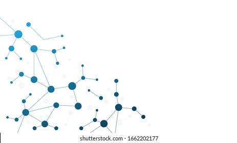 Abstract geometric connect lines and dots.Simple technology graphic background.Illustration Vector design Network and Connection concept.