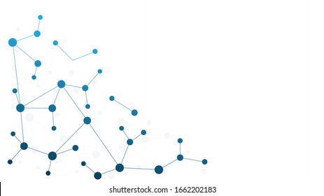 Abstract geometric connect lines and dots.Simple technology graphic background.Illustration Vector design Network and Connection concept.