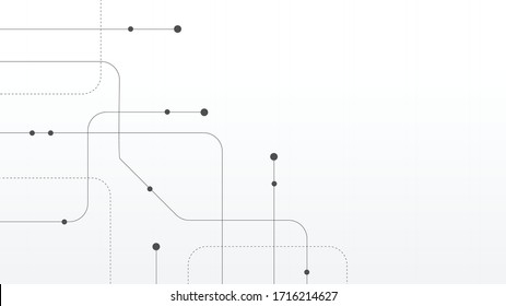 Abstract geometric connect lines and dots.Simple technology graphic background.Illustration Vector design Network and Connection concept.