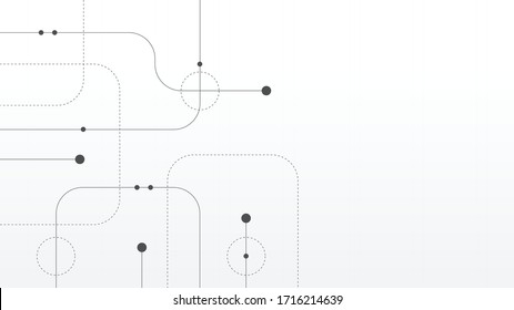 Abstract geometric connect lines and dots.Simple technology graphic background.Illustration Vector design Network and Connection concept.