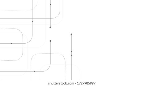 Abstract geometric connect lines and dots.Simple technology graphic background.Illustration Vector design Network and Connection concept.