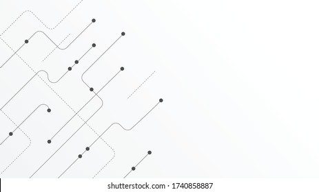 Abstract geometric connect lines and dots.Simple technology graphic background.Illustration Vector design Network and Connection concept.