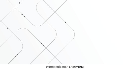 Abstract geometric connect lines and dots.Simple technology graphic background.Illustration Vector design Network and Connection concept.