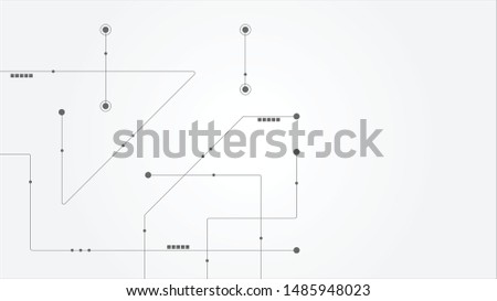 Abstract geometric connect lines and dots.Simple technology graphic background.Illustration Vector design Network and Connection concept.