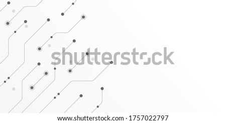 Abstract geometric connect lines and dots.Simple technology graphic background.Illustration Vector design Network and Connection concept.