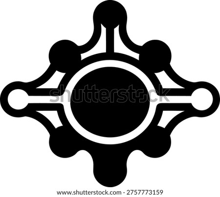 Abstract Geometric Connected Node Icon