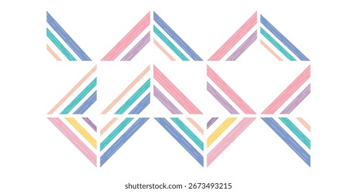 Abstrakte geometrische diagonale Eckenlinien