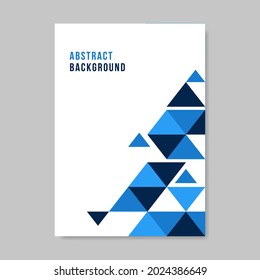Abstract geometric cover background design. Vector illustration.