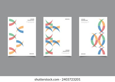 abstract geometric cover design full colors collection