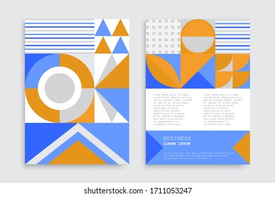 Abstract geometric cover template design.