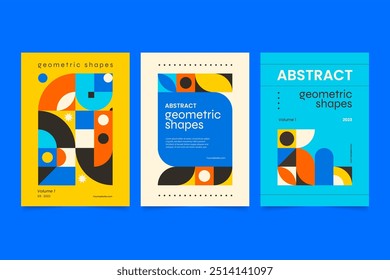 Abstract geometric cover template vector design in eps 10