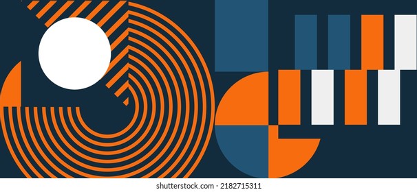 Ilustración de vector de cubierta geométrica abstracta para su diseño. banner con diseño simple