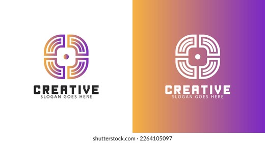 vector de logotipo empresarial creativo geométrico abstracto