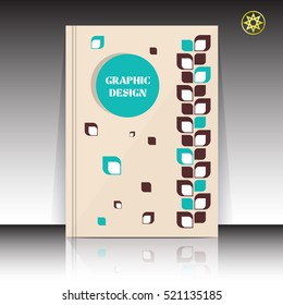 Abstract geometric creative design cover vector. Minimalistic composition A4 for printable art catalog, notebook, poster or banner. Art printable design brochure or report.