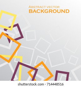 Abstract geometric creative overlapping background with place for text. Vector illustration