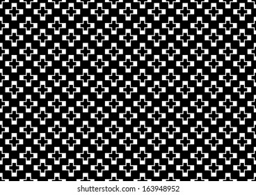 Abstract Geometric Cross Pattern. Vector