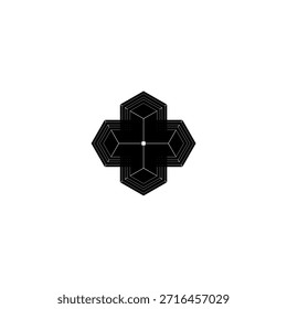 Abstract Geometric Cross Structure with Optical Depth	
