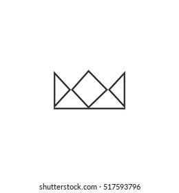 Abstract geometric crown 