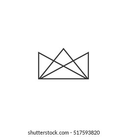 Abstrakte geometrische Krone