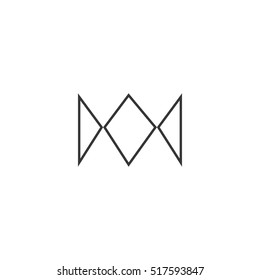 Abstract geometric crown 