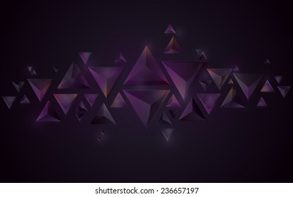 Abstract geometric crystal background