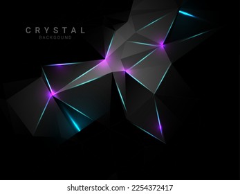 Abstrakter geometrischer Kristall-Formansatz, Design-Hintergrund