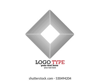 Abstract geometric cube background. Polygon background. Vector template.