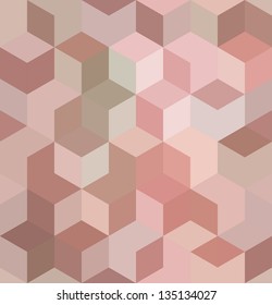 Abstract geometric cube pattern