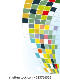 Abstract  geometric cubes background for your design. Vector illustration.