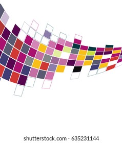 Abstract  geometric cubes background for your design. Vector illustration.