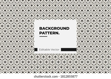 Abstract Geometric Cubes Black And White Hipster Fashion
