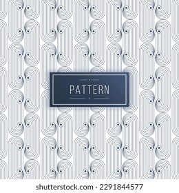 Abstract geometric curve lines seamless pattern background